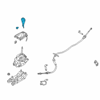 OEM Ford Escape Shift Knob Diagram - DG9Z-7213-EA