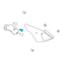 OEM 2015 Nissan Versa Bulb Diagram - 26271-8993B