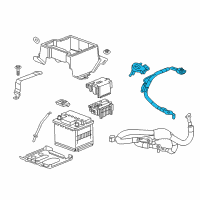 OEM 2016 Cadillac ELR Negative Cable Diagram - 84021635