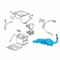 OEM Cadillac ELR Positive Cable Diagram - 23301190