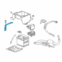 OEM 2017 Chevrolet Volt Hold Down Strap Diagram - 23434078