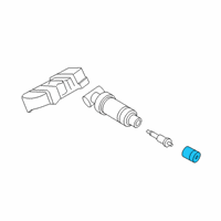 OEM Toyota GR Supra Valve Stem Cap Diagram - 90118-WA502