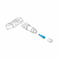 OEM Toyota GR Supra Valve Stem Valve Diagram - 4263A-WAA02