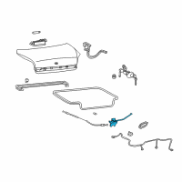 OEM Hyundai Sonata Trunk Lid Latch And Opener Assembly Diagram - 81230-3D010