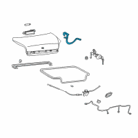 OEM 2004 Hyundai Sonata Hinge Assembly-Trunk Lid, LH Diagram - 79210-3D000