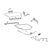 OEM Hyundai Sonata Handle & Cable Assembly-Trunk Lid Diagram - 81240-3D000