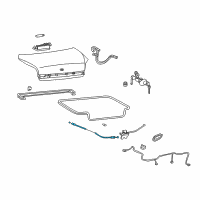 OEM 1999 Hyundai Sonata Cable Assembly-Trunk Lid Release Diagram - 81280-38000