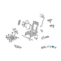 OEM 2017 Honda Accord Switch Assembly, Lumbar Support Diagram - 81255-SZ3-A01