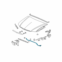 OEM 2008 Acura TSX Stay, Hood Opener Diagram - 74145-SEA-000