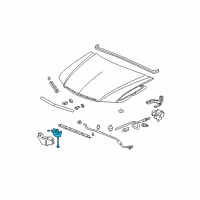 OEM 2008 Acura TSX Lock Assembly, Hood Diagram - 74120-SEA-E13