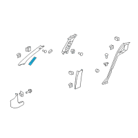 OEM 2015 Chevrolet Caprice Lock Pillar Trim Diagram - 92264460