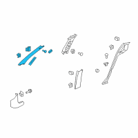 OEM 2011 Chevrolet Caprice Molding, Windshield Side Garnish Diagram - 92247522