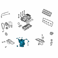 OEM Dodge Cover-Timing Case Diagram - 53021323AJ