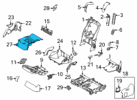 OEM 2021 Toyota Sienna Cup Holder Diagram - 72928-08100-B0