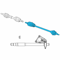 OEM 2013 Dodge Journey Front Drive Shaft Right Diagram - 68079566AB