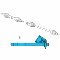 OEM 2009 Dodge Journey Intermediate Shaft Diagram - 5273644AD