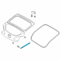 OEM 2015 Hyundai Veloster Lifter Assembly-Tail Gate Diagram - 81771-2V011