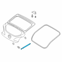 OEM 2013 Hyundai Veloster Lifter Assembly-Tail Gate Diagram - 81771-2V011