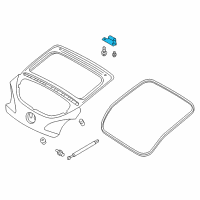 OEM 2015 Hyundai Veloster Hinge Assembly-Tail Gate Diagram - 79770-2V000