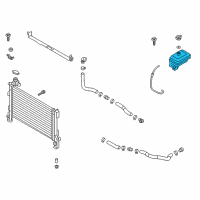 OEM 2017 Hyundai Sonata Reservoir Assembly- Radiator Diagram - 25431-C1100