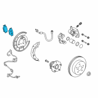 OEM Lexus HS250h Rear Disc Brake Pad Kit Diagram - 04466-42060