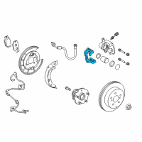 OEM 2012 Toyota RAV4 Caliper Support Diagram - 47822-42070