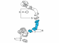 OEM 2022 Cadillac Escalade ESV Inlet Pipe Diagram - 55504239