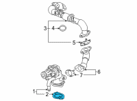 OEM Chevrolet Suburban EGR Valve Gasket Diagram - 55508537