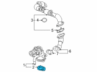 OEM 2022 Cadillac Escalade EGR Valve Gasket Diagram - 55508537