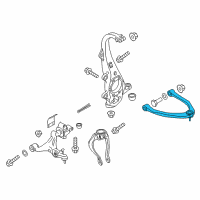 OEM 2013 Infiniti M56 Front Left Suspension Upper Link Complete Diagram - 54525-1MA0A