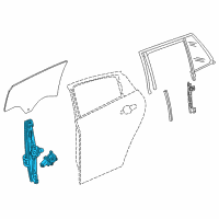 OEM 2018 Buick Regal Sportback Window Regulator Diagram - 13469474