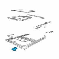 OEM Ford Explorer Sunroof Motor Diagram - 5L2Z15790AB