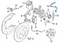 OEM BMW X2 PULSE GENERATOR, DSC REAR Diagram - 34-52-6-895-882
