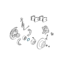 Genuine Toyota Wheel Bearing Retainer diagram