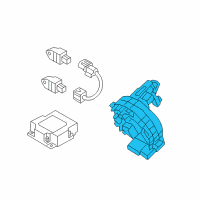 OEM 2018 Kia Soul EV Clock Spring Contact Assembly Diagram - 93490B2120