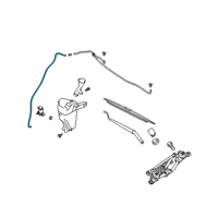 OEM Nissan Kicks Tube-Washer, Windshield Diagram - 28940-5RB0A