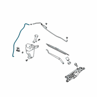 OEM 2019 Nissan Kicks Tube-Washer, Windshield Diagram - 28940-5RB0A