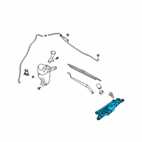 OEM 2018 Nissan Kicks Drive Assy-Windshield Wiper Diagram - 28800-5RL0A