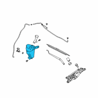 OEM Nissan Kicks Tank Assy-Windshield Washer Diagram - 28910-5RL0A