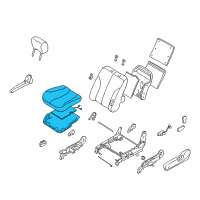 OEM 2002 Nissan Altima Cushion Assy-Front Seat Diagram - 87350-8J172