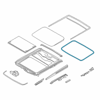 OEM 2015 BMW 535i Surrounding Seal Diagram - 54-10-7-245-551