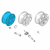 OEM Ford EcoSport Wheel, Alloy Diagram - GN1Z-1007-K