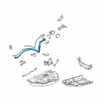 OEM 2012 Lexus RX450h Pipe Sub-Assembly, Fuel Diagram - 77201-48261