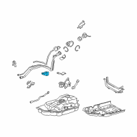 OEM Lexus Clamp, Fuel Filler Pipe Diagram - 77281-48100