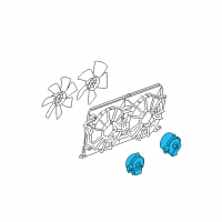 OEM 2006 Buick Lucerne Fan Motor Diagram - 21999770