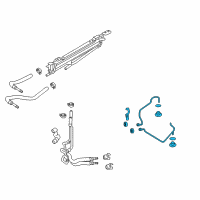 OEM 2013 Ford Police Interceptor Sedan Cooler Pipe Diagram - DG1Z-7R081-A