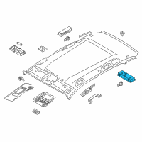 OEM BMW 335i Interior Reading Light, Rear Diagram - 61-31-9-201-643