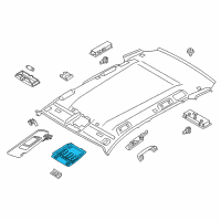 OEM 2008 BMW 328xi Switch Unit Roof Diagram - 61-31-9-225-508