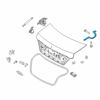 OEM 2014 Hyundai Equus Hinge Assembly-Trunk Lid, LH Diagram - 79210-3N000