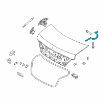 OEM 2013 Hyundai Equus Hinge Assembly-Trunk Lid, LH Diagram - 79210-3N000